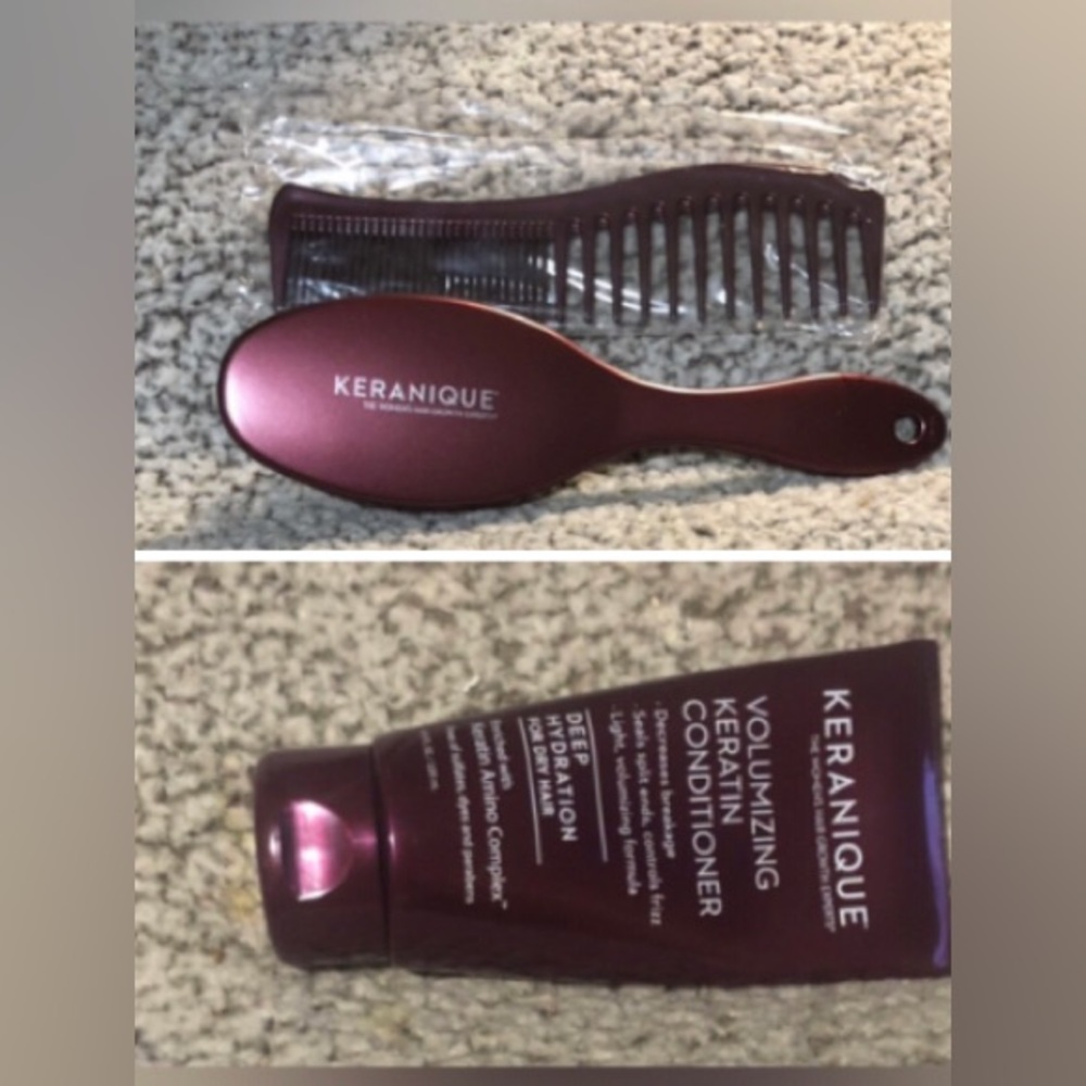 Keranique Hair Brush Comb & Conditioner (Set Of 3).